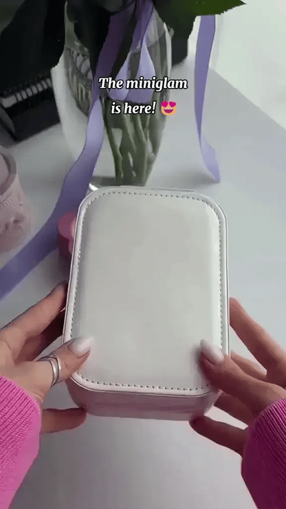 Compact Makeup Vanity With LED Mirror