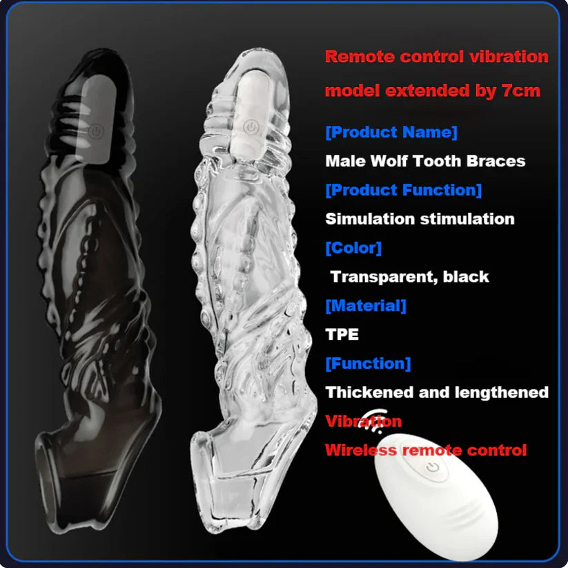 2026 HOT Deal 💥Reusable Sleeve Extension Vibrator – Makes You Longer, Harder & Unstoppable 😍