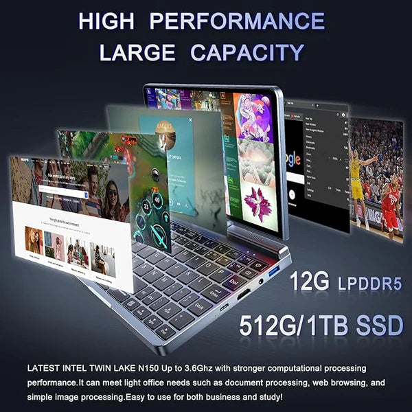 Rubymisland Mini Laptop 8" 2-in-1 (2 Year Manufacture Guarantee)