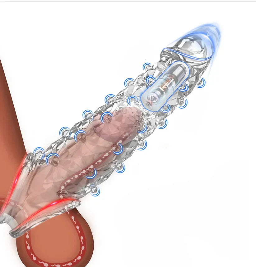 2026 HOT Deal 💥Reusable Sleeve Extension Vibrator – Makes You Longer, Harder & Unstoppable 😍