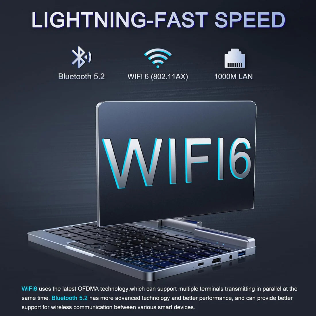 Rubymisland Mini Laptop 8" 2-in-1 (2 Year Manufacture Guarantee)