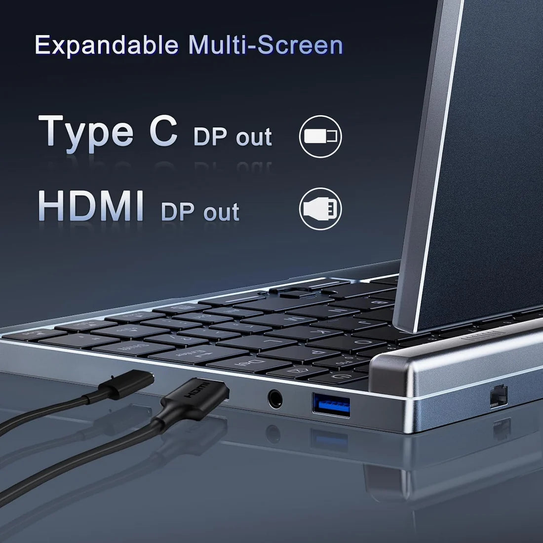 Rubymisland Mini Laptop 8" 2-in-1 (2 Year Manufacture Guarantee)